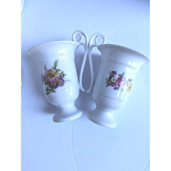 Rare Vintage Kaiser West Germany Porcelain Footed Tea Coffee Cappuccino Mug Cup - Picture 2 of 12